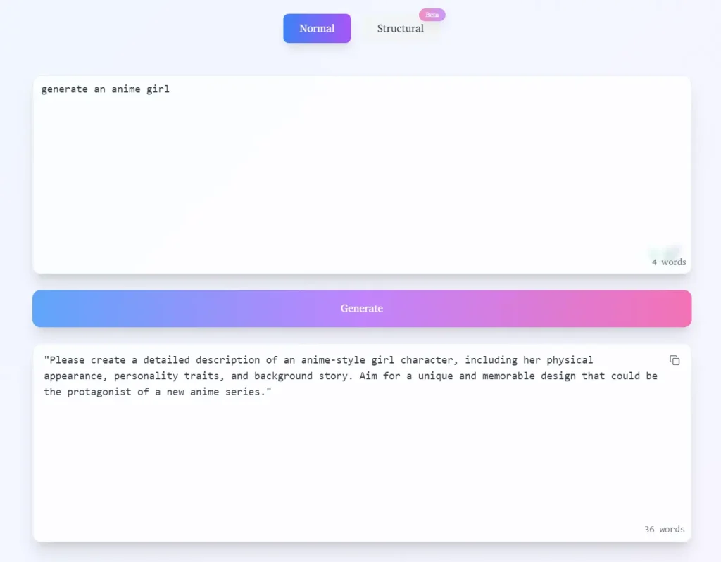 Promptate Normal Mode