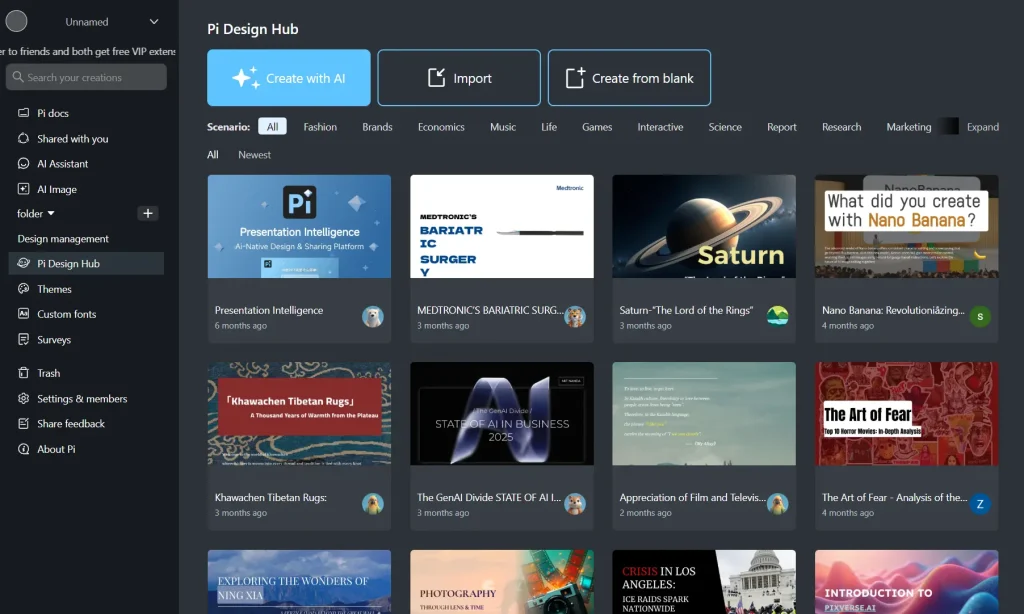 Pi AI Document and Presentation Transformer