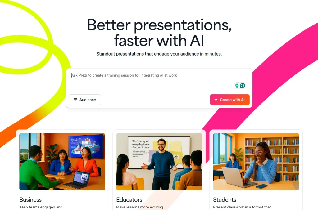 Prezi Spatial Canvas Presentation Platform