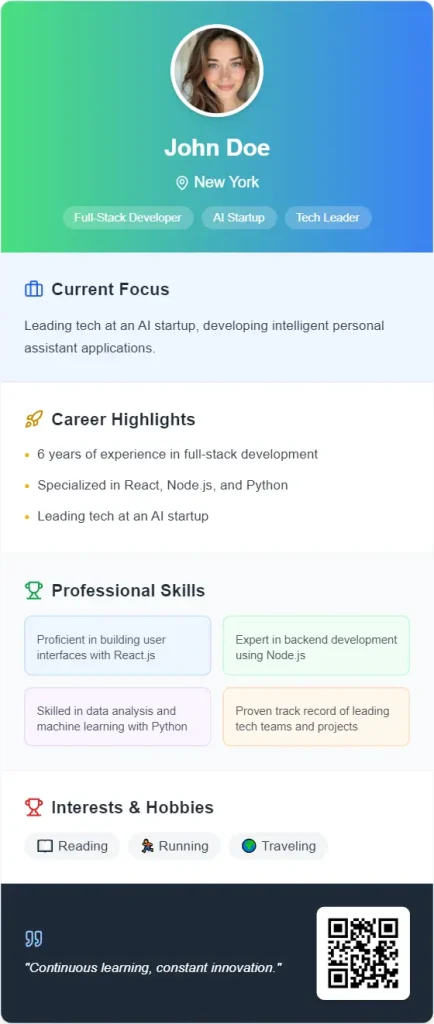 BusinessCardGen Example