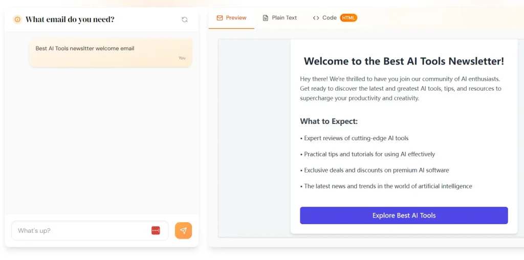 Email AI Newletter Template