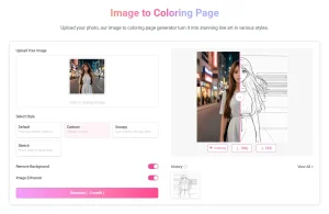 text-image-coloring-page