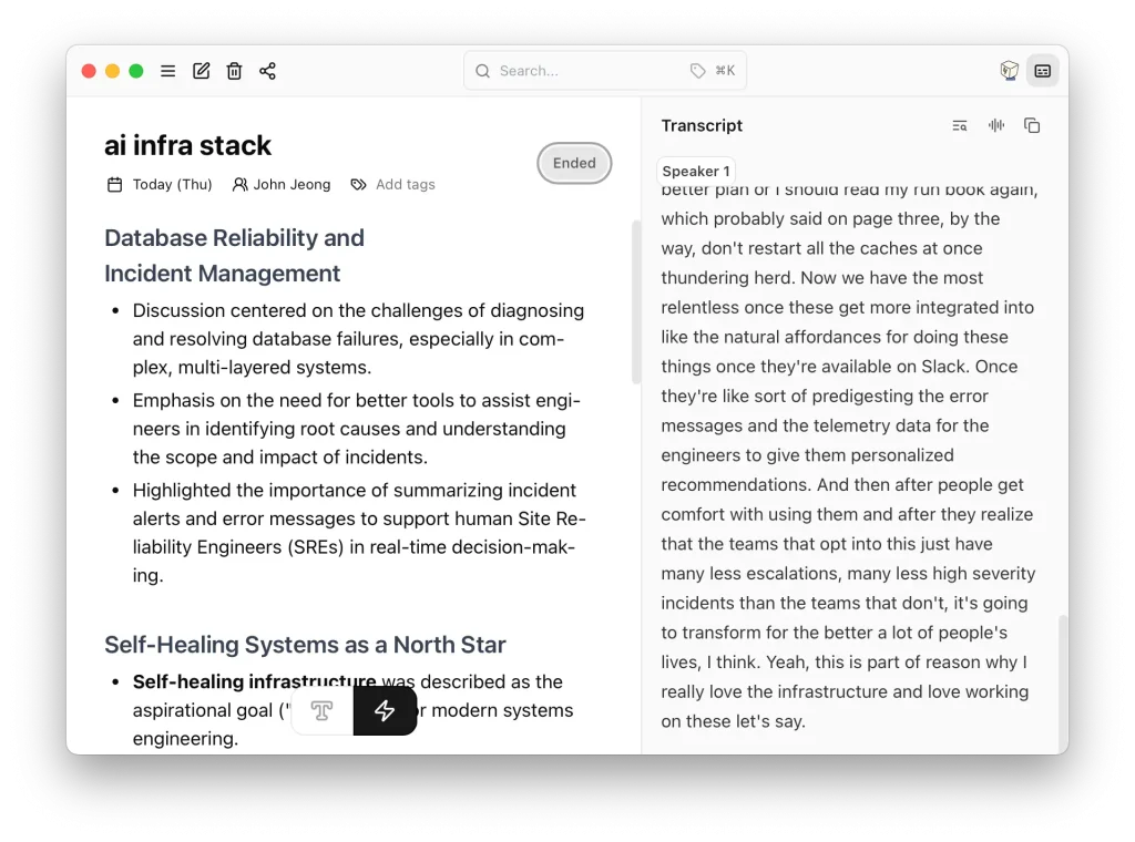 From Memos to Summaries