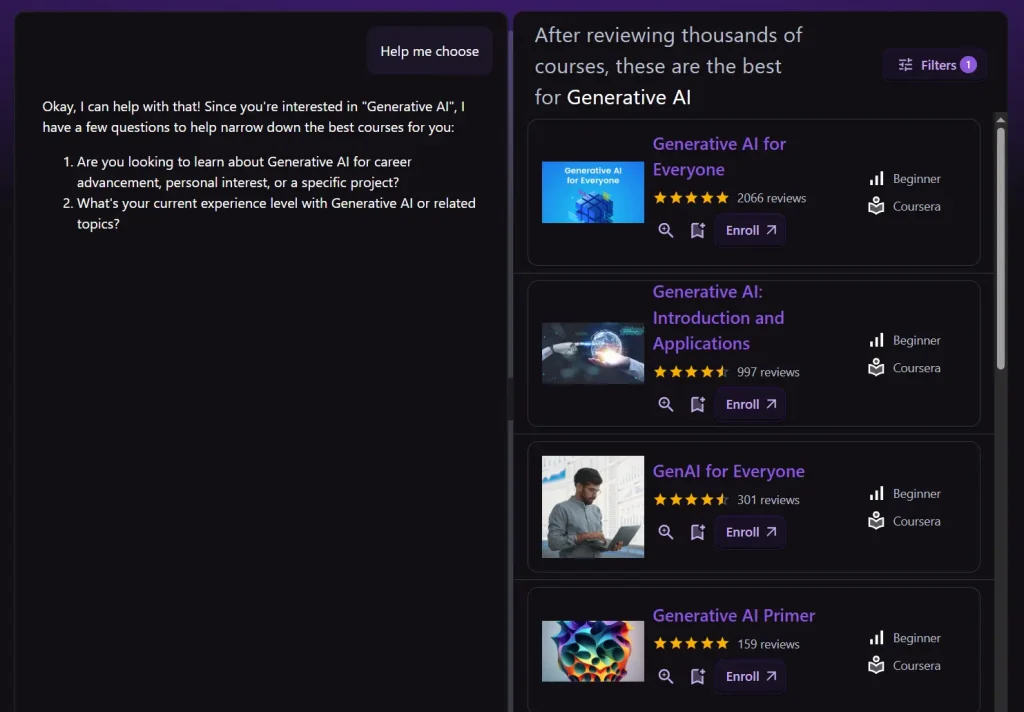 coursecorrect generative AI courses