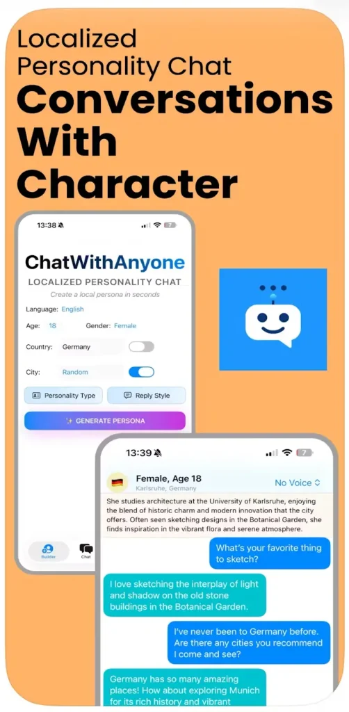 ChatWithAnyone Create Character