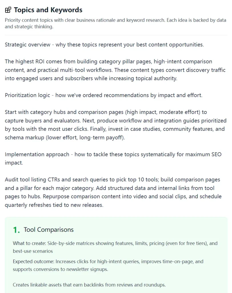 SEO Mega Report Keyword