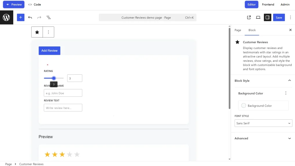Telex WordPress Block Generate Test