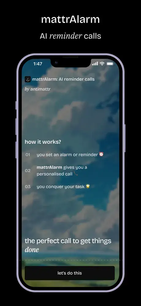 mattrAlarm AI Remind Calls