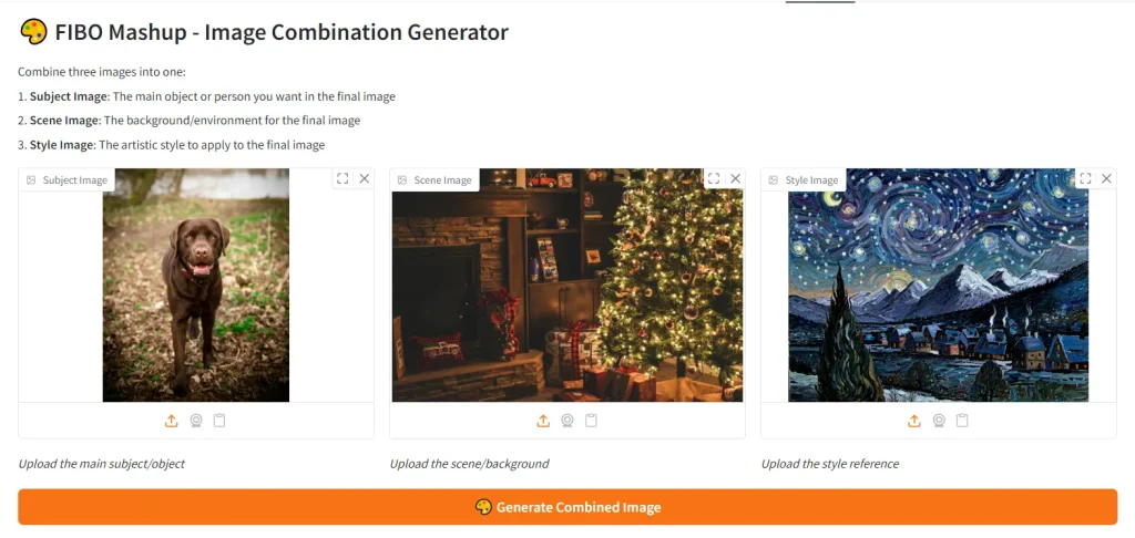 FIBO Mashup Image Combination Generator Upload