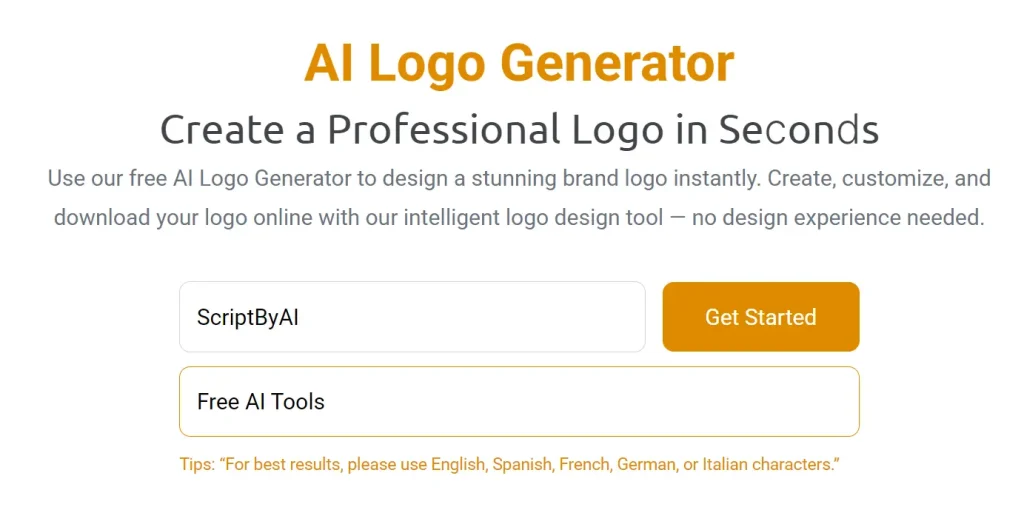 Logogenerator design brand name
