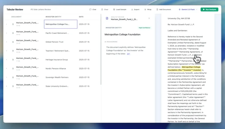 document-review-legal-tabular