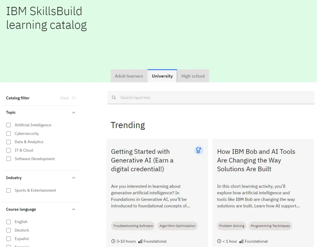 AI Literacy by IBM SkillsBuild