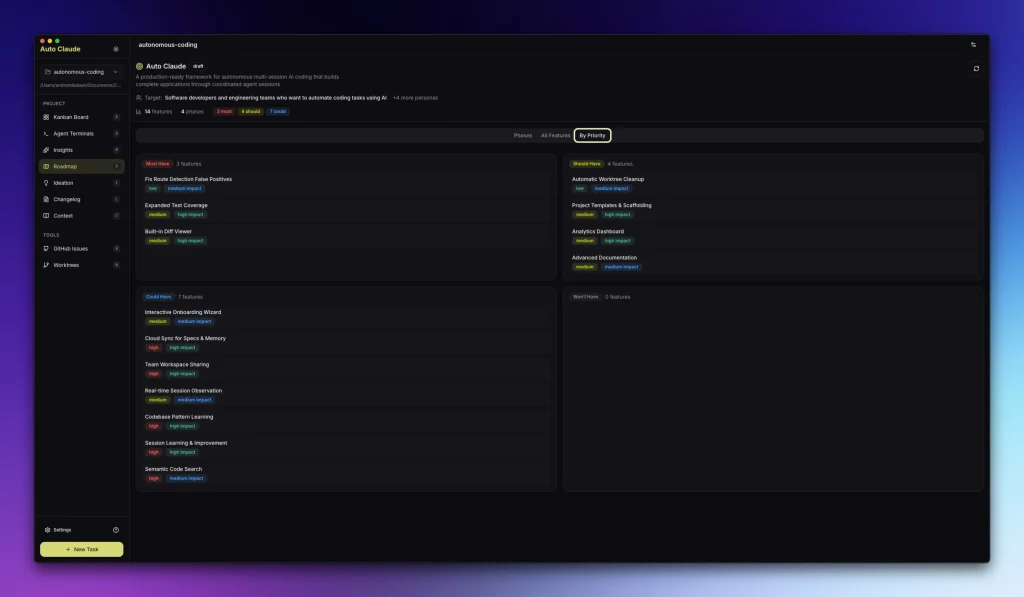 Auto-Claude-roadmap