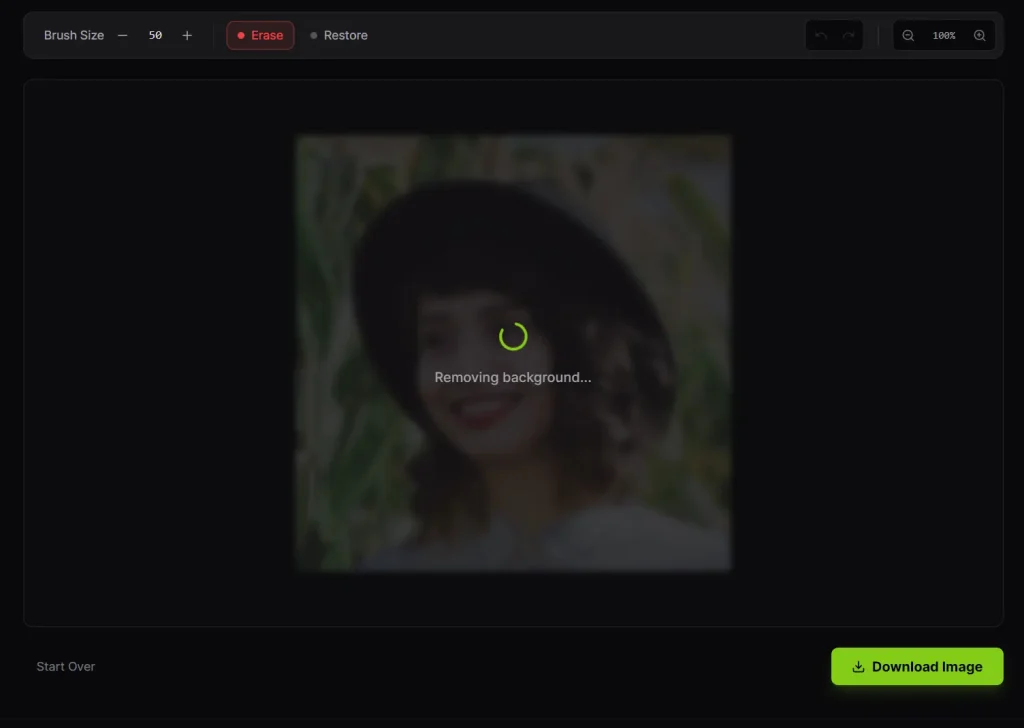 CutItOut Image BG Removal Running