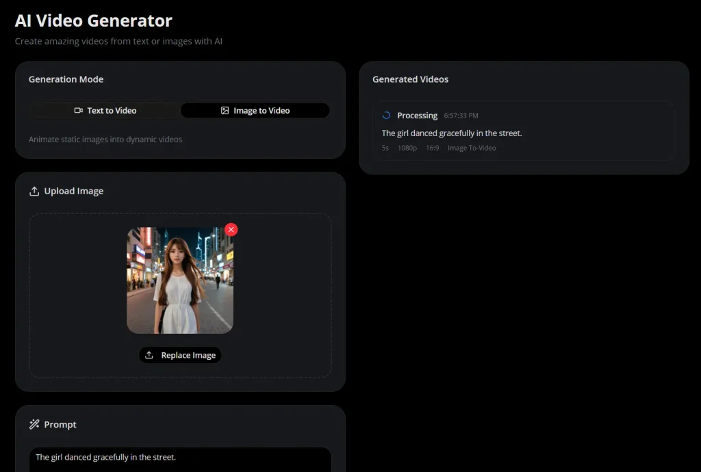 Seedance2 Video Generator Processing