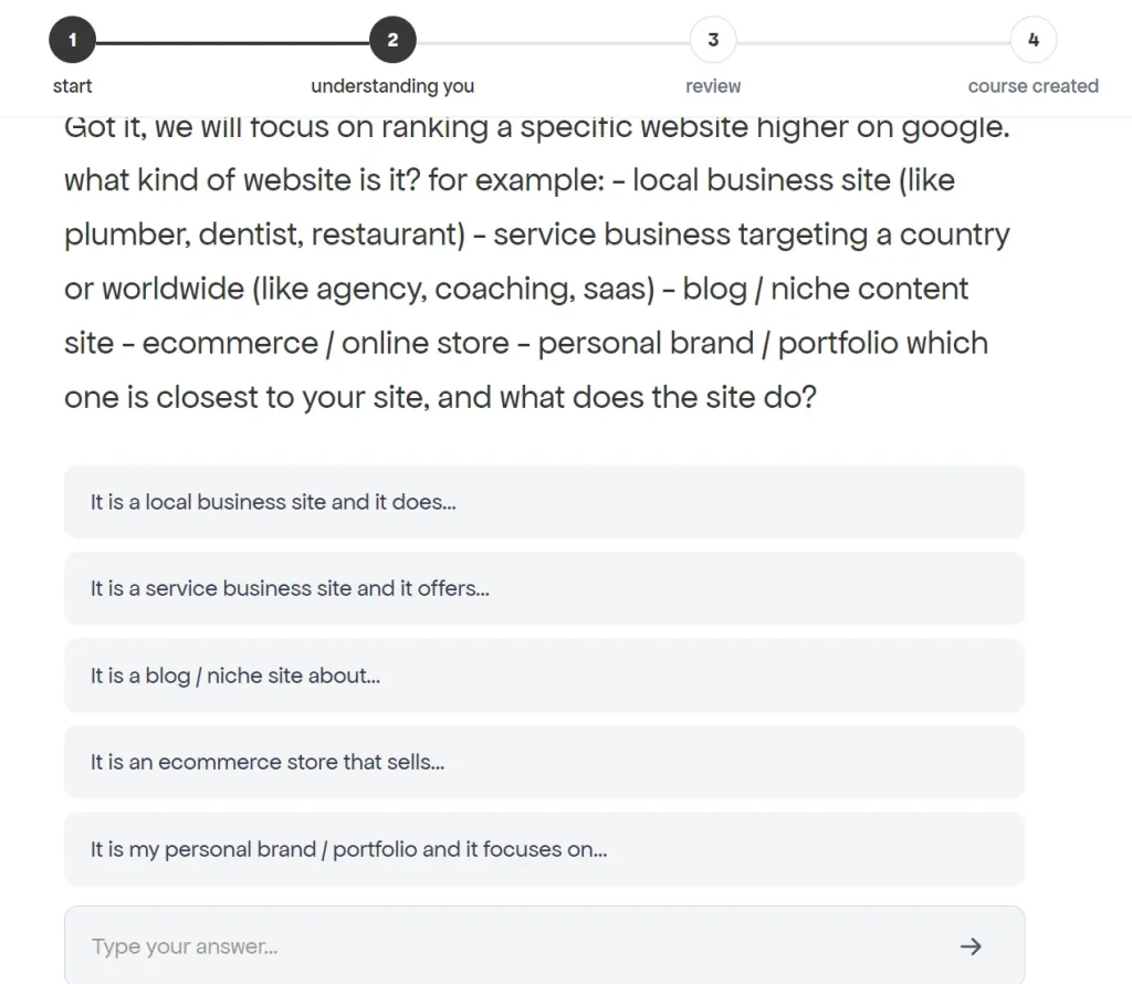 Unfold Business Type