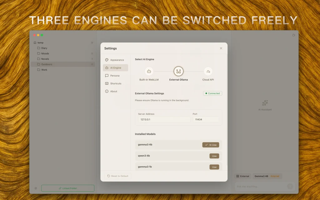WitNote Three Engines