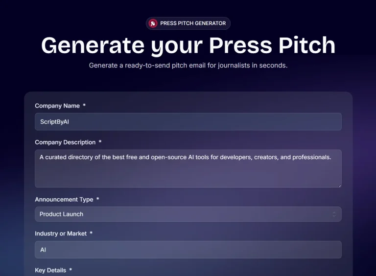 press-pitch-generator