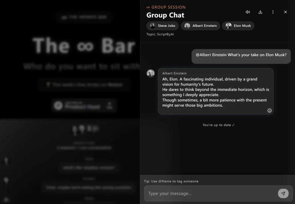the infinite bar response