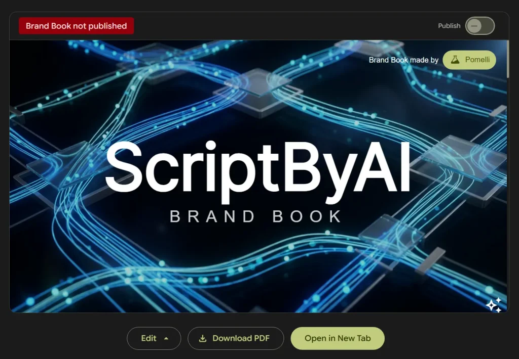 pomelli brand book