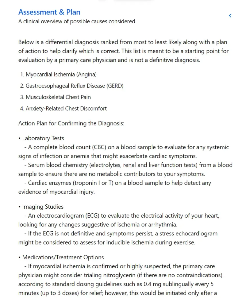 Doctronic Assessment & Plan