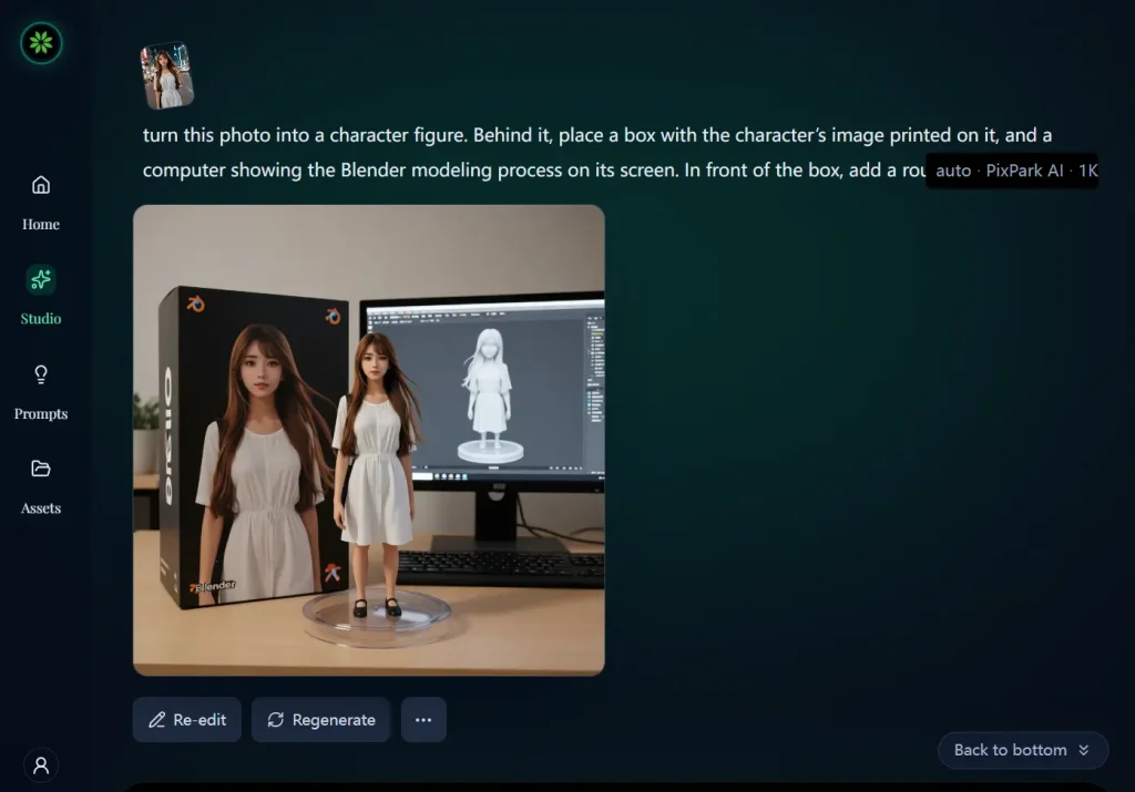PixPark AI Studio Workspace