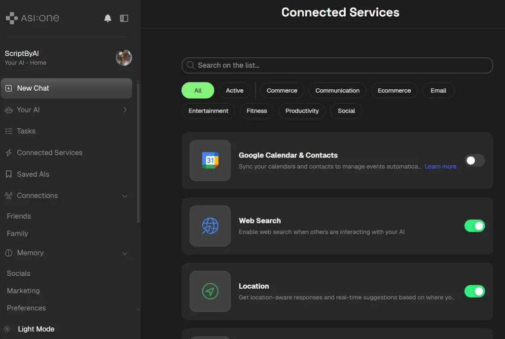 ASI One Connected Services