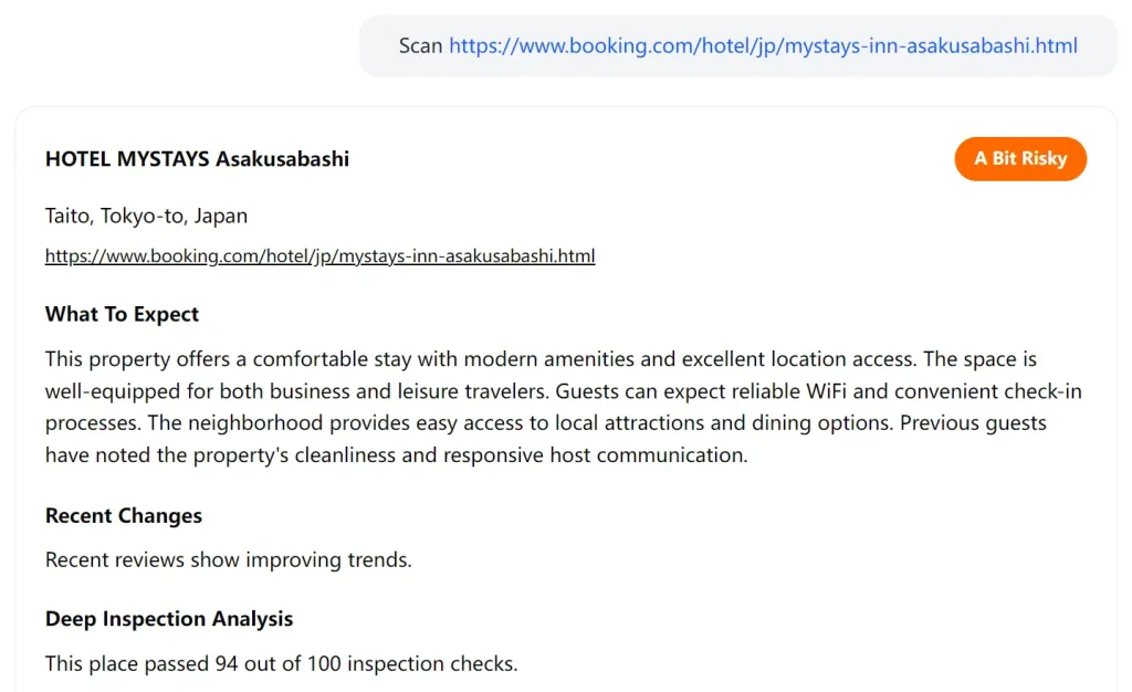 BookYolo HOTEL MYSTAYS Risk Label