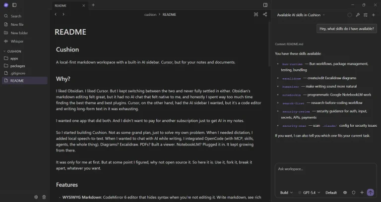 ai-markdown-workspace-cushion