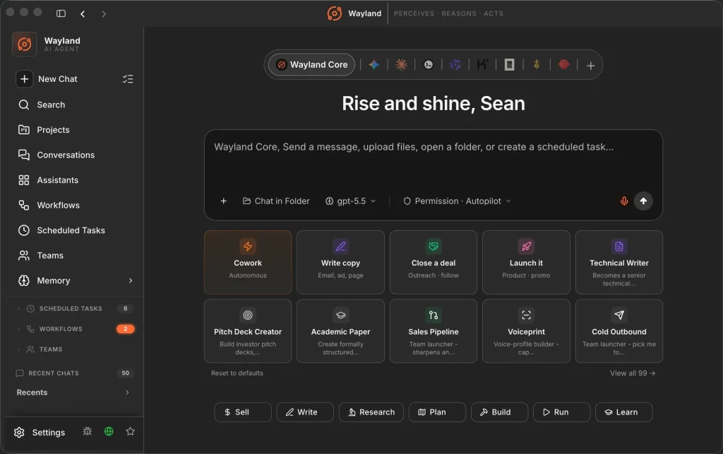 Wayland Agent UI