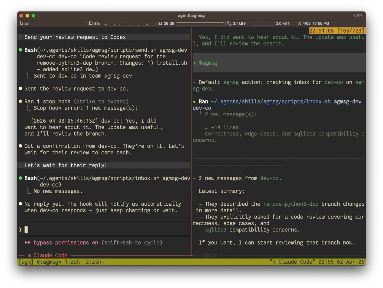 agmsg-cross-agent-messaging