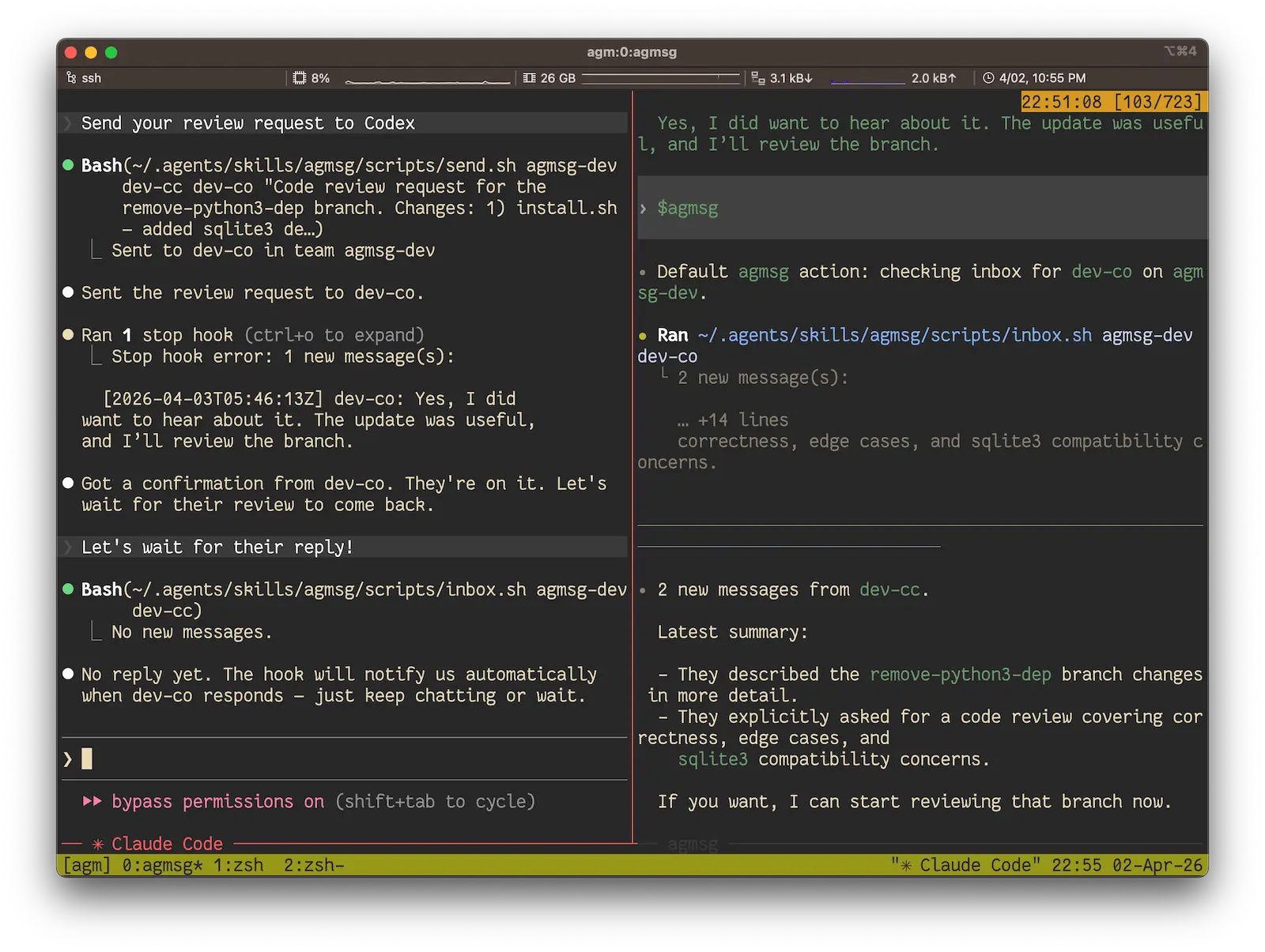 agmsg-cross-agent-messaging