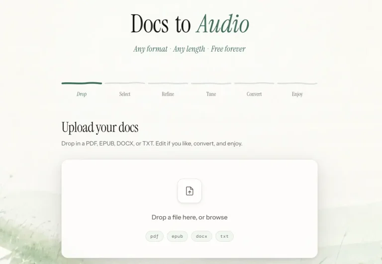 document-to-audio