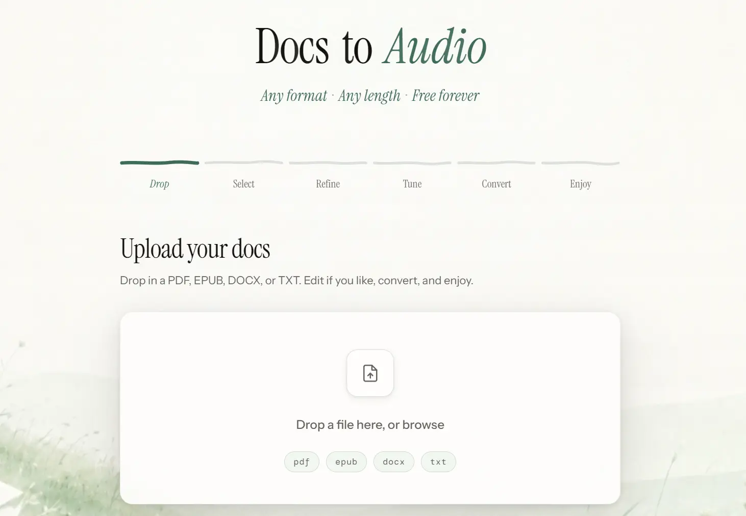 document-to-audio