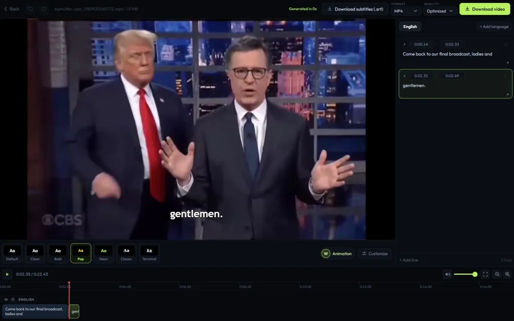 subvid app subtitle editor