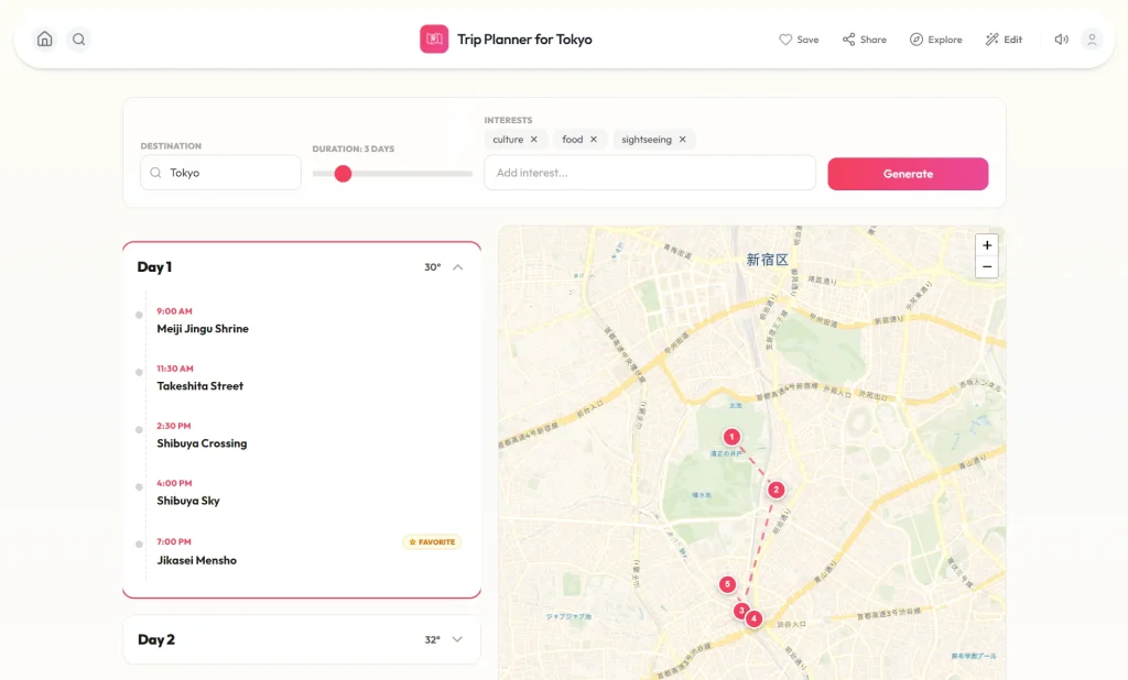 JustVibe Search Result