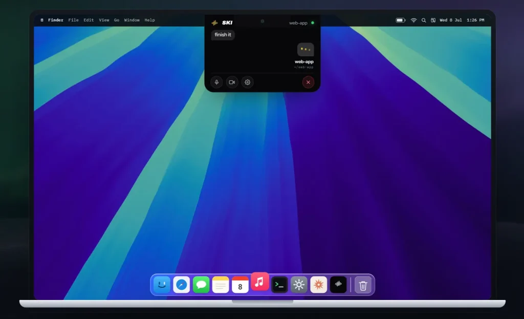 SKI App Running on Mac