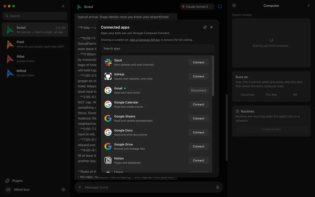 OpenMausBot Connected App