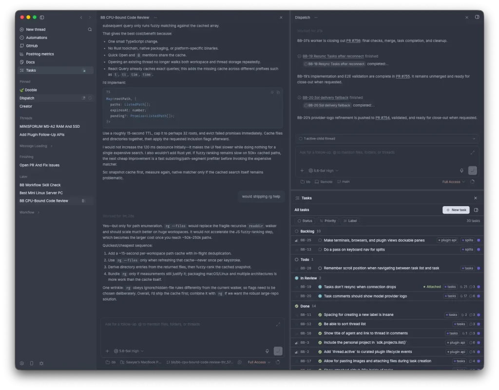 bb agentic IDE screenshot