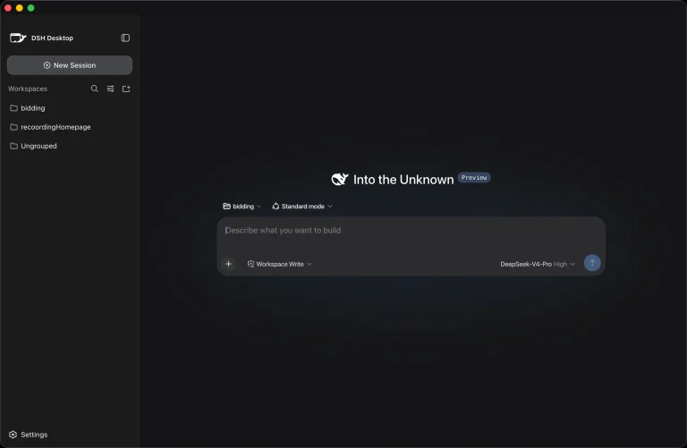 DSH Desktop: Run DeepSeek Harness as an Open-source Desktop App